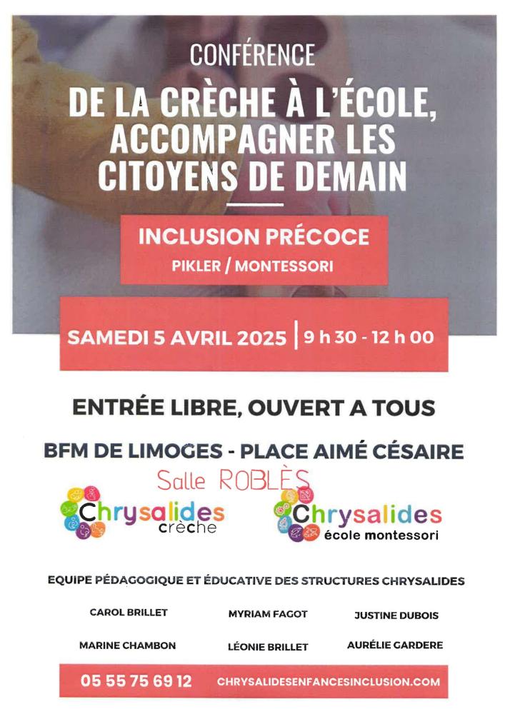 Conférence CHRYSALIDES